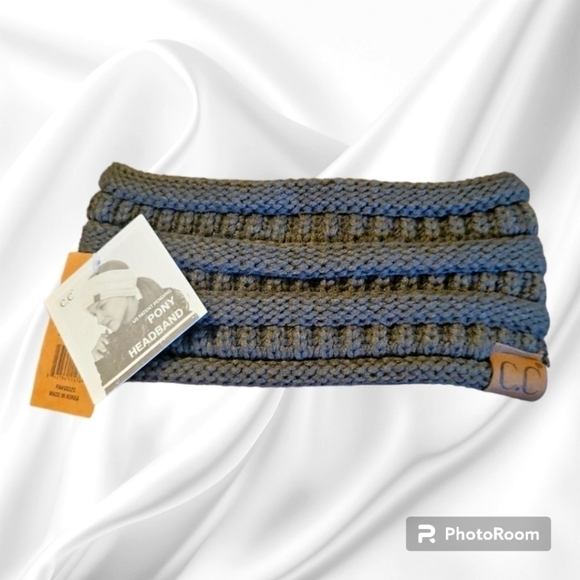 3/$30 C.C Olive Knit Pony Ear Warmer Headband - Picture 1 of 8
